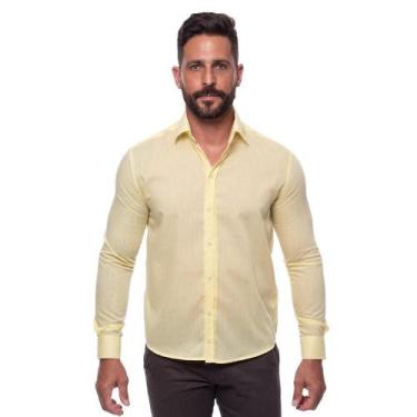 Imagem de Camisa Social Masculina Slim Manga Longa Lisa Não Amassa - Teodoro, Am