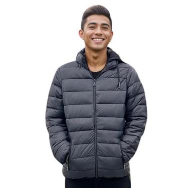 Imagem de Jaqueta Puffer Masculina Blusa Casaco Bobojaco Touca Moletom - Multima