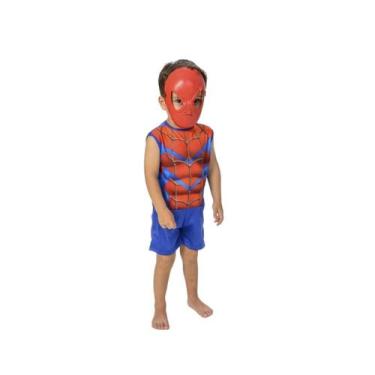 Imagem de Fantasia Infantil do HomemAranha para Brincar de SuperHerói  Diversão 