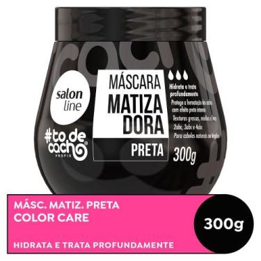 Imagem de Máscara Matizadora Salon Line Todecacho Preta 300g