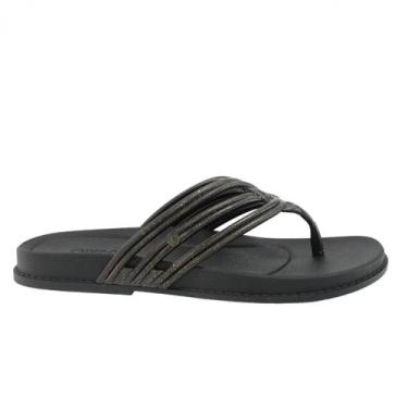 Imagem de Chinelo Feminino Grendha Hera Rast 19088, Preto, 35