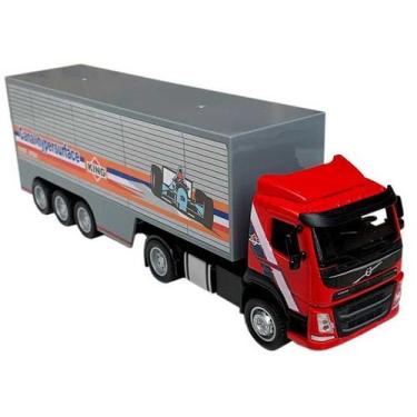 Imagem de Caminhão Volvo Container Luz E Som California Toys, Verde