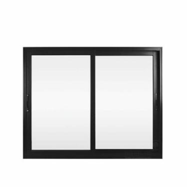 Imagem de Janela 2 Folhas Alumínio Preto 1.00 x 1.00 Linha Suprema - Hale