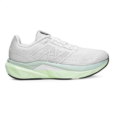 Imagem de Tênis New Balance Fuelcell Propel V5 Feminino, Branco, Verde, 34