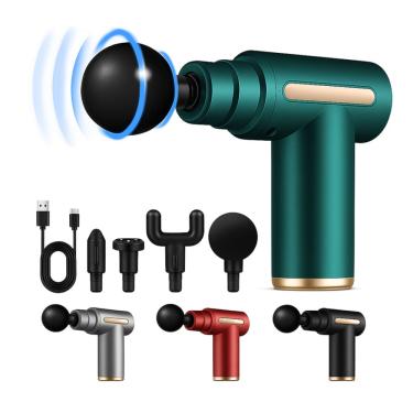 Imagem de Massageador Portátil 25W Recarregável Com 4 Cabeças - JMQ1