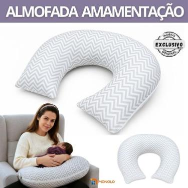 Imagem de Almofadada Amamentação Bebê Travesseiro Capa Removível Apoio Braço Mac