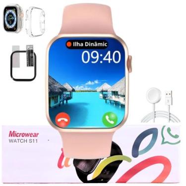 Imagem de Relogio Smartwatch S11 Série 11 Gps Nfc Responde Whatzz Masculino Femi