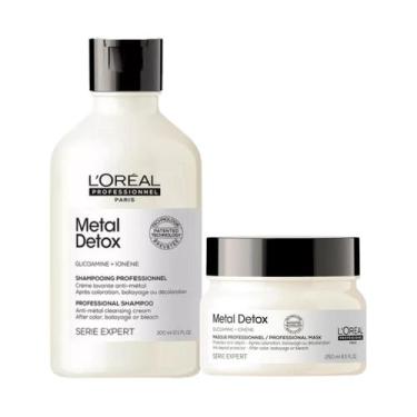 Imagem de Kit L'Oréal Metal Detox Shampoo 300ml+Máscara 250g