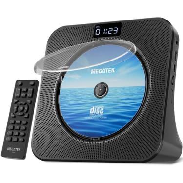 Imagem de MEGATEK Tocador de CD Portátil CP28BR Bluetooth Rádio FM USB