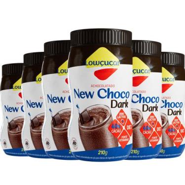 Imagem de Kit 6 Unid. Achocolatado New Choco Dark Lowçucar 210g