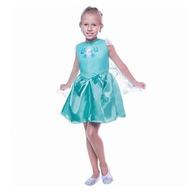Imagem de Fantasia Frozen Infantil Pop Vestido Elsa Com Capa Original Disney