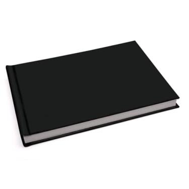 Imagem de Álbum de fotos Ical, encadernação fotolivro autocolante, folhas de papel rígido branco, para 20 fotos 20x30cm horizontal - linha Instalivro - modelo preto - 771