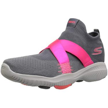 Imagem de Skechers Tênis feminino Go Walk Revolution Ultra-15669, Carvão/Rosa choque, 6.5