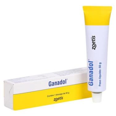 Imagem de Pomada Cicatrizante Zoetis Ganadol para Bovinos, Equinos, Caprinos, Ovinos, Suínos, Cães e Gatos - 50g