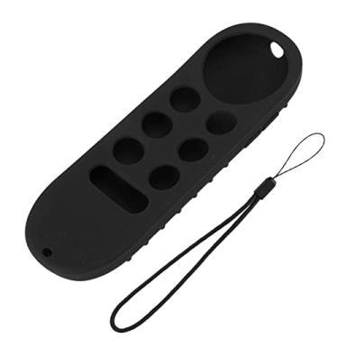 Imagem de Capa de controle remoto, capa protetora de silicone, capa protetora antiderrapante para controle remoto, capa protetora remota com cord?o, capa protetora para Chromecast com Google TV(Black), cob