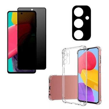 Imagem de Kit Capa Anti Impacto + Pelicula Anti Spy + Pelicula Câmera Compatível Samsung M23 M52 M53 (Galaxy M52)