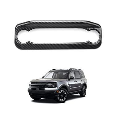 Imagem de Autorder Ajuste personalizado para acessórios 2021 2022 Ford Bronco Sport Fibra de Carbono Moldura Painel Painel Console Central Acabamento Interior
