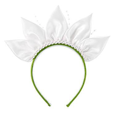 Imagem de JiaDuo Women Princess Headband White Leaves Style Costume Headwear