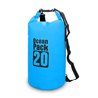 Imagem de Tingpai 10L / 15L / 20L / 30L Ao Ar Livre À Prova D 'Água Mochila Seca Saco tuante Rolo Superior Saco pa Caiaque fting Passeios de Barco Rio Trekking