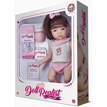 Imagem de Boneca Realist Small, Cabelo Castanho, 37,5 cm, Sid-Nyl