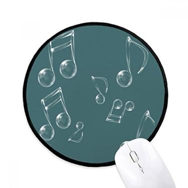 Imagem de DIYthinker Mouse pad com estampa de bolhas de notação musical para computador