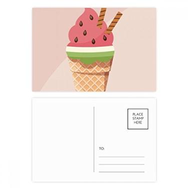 Imagem de Biscuits Cascas de Melancia Sorvete, Cartão Postal de Aniversário Mailing Cartão de Agradecimento