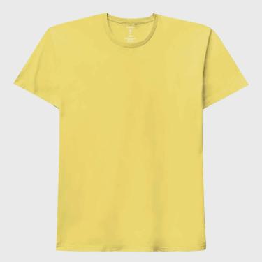 Imagem de Camiseta Masculina Lisa Básica Adulto Malwee Amarelo