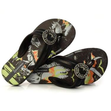 Imagem de Chinelo Infantil Masculino Ipanema Jurassic Preto 26815