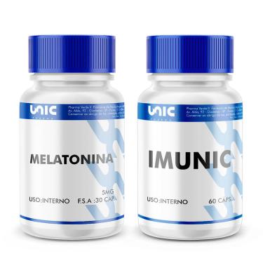 Imagem de Kit Melatonina  30 Cápsulas 5Mg + Imunic Multivitaminico - 60 Cápsulas