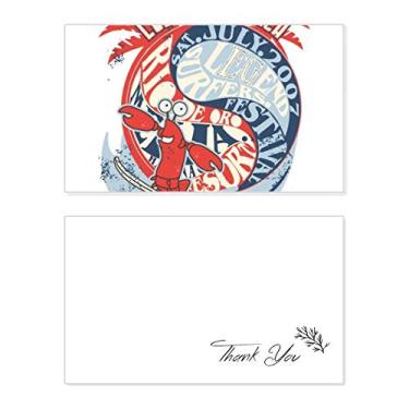 Imagem de World Beach Lagosta Marine Organismo Cartão de agradecimento aniversário aniversário comemorações casamento agradecimento