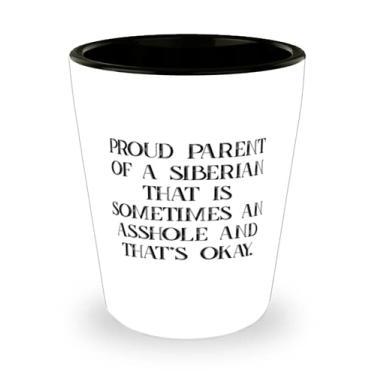 Imagem de Presentes exclusivos para gatos siberianos, pai orgulhoso de um siberiano que é às vezes um asshole e isso, presente divertido para amigos