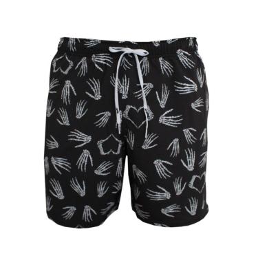 Imagem de Short Alkary Elástico Mãozinhas Preta.-Masculino