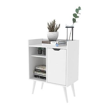 Imagem de Aparador Retrô 60cm com 1 Porta Multimóveis Cr50063 Branco