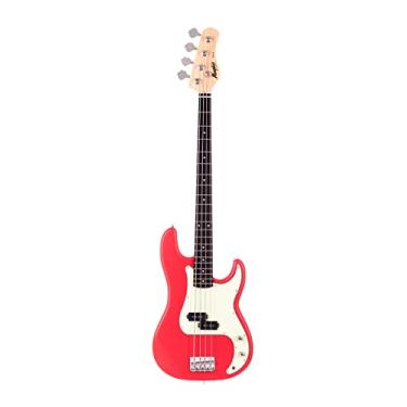 Imagem de Contra-baixo passivo 4 cordas Fiesta red satin MB-40 Memphis