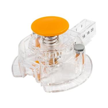 Imagem de Cortador circular Fiskars, com 3 refis de lâminas, corta círculos de 2,5 a 20,3 cm, transparente/laranja