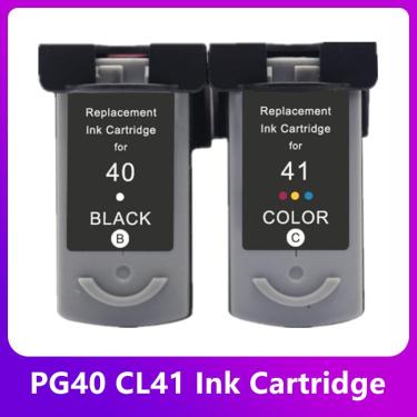 Imagem de Cartucho de tinta compatível para impressora  adequado para canon pg 40  41  iP1600  iP1200  iP1900