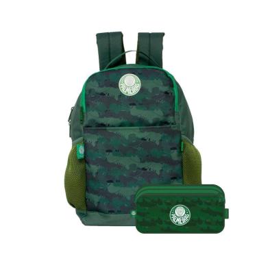 Imagem de Kit Mochila Costas Personalizada Palmeiras Estojo