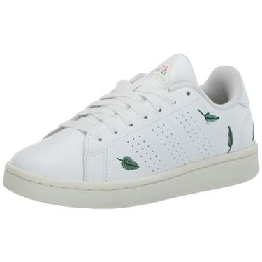 Imagem de adidas Tênis Advantage Feminino, Branco/Branco/Branco off-white, 9.5