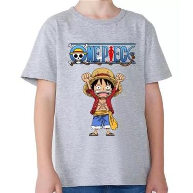 Imagem de Camiseta Infantil Anime One Piece Luffy Geek - Jmv Estampas