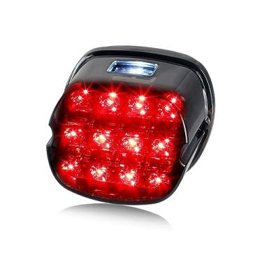 Imagem de QUASCO Lanterna traseira de freio de motocicleta fumê compatível com Harley Road King Electra Glide Ultra Classic XL883 XL883L, Sportster