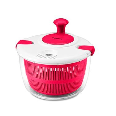 Imagem de Cuisinart Spinner de salada grande - lavagem, centrifugação e secagem de salada, frutas e legumes, 5qt, CTG-00-SASR vermelho