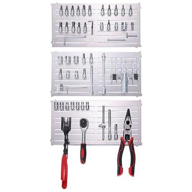Imagem de Suporte e almofada magnética, bandeja de ferramentas mecânicas, tapete de peças magnéticas, organizador automotivo para parafusos, parafusos, chave e soquete, ímãs super fortes permanecem verticais, horizontais e de cabeça para baixo (conjunto com 3)