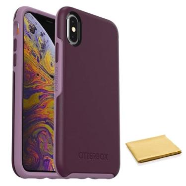 Imagem de OtterBox Capa Symmetry Series para iPhone X/XS com pano de limpeza - embalagem não varejista - violeta tônico