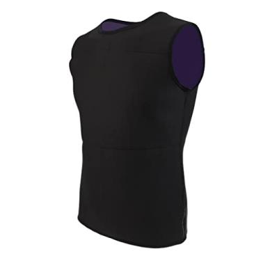 Imagem de Roupa de mergulho masculina de neoprene para surfe, mergulho, snorkeling, natação, roupa íntima quente - roupa de mergulho adulto para mergulho, surfe, caiaque - preta - GG