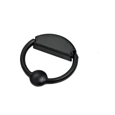 Imagem de Puxadores e puxadores de armário antigos, puxadores retrô de armário, alça redonda, gaveta, cômoda, ferragem de móveis vintage, b preto