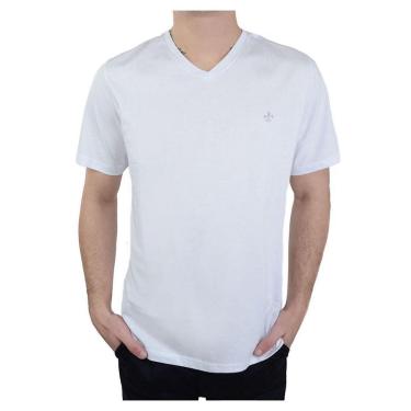 Imagem de Camiseta Masculina Dudalina MC Cotton Branca - 0877180605-Masculino