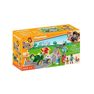 Imagem de SUNNY, Playmobil, Duck On Call, Ação De Ambulância: Ajude O Piloto De Corrida, Boneco e Acessórios - 21 Peças