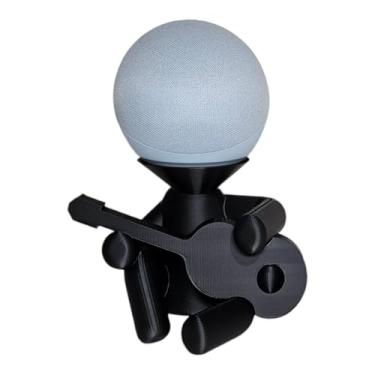 Imagem de Suporte Para Echo Dot Alexa 4 e 5 Geração - Violão/Guitarra - Preto