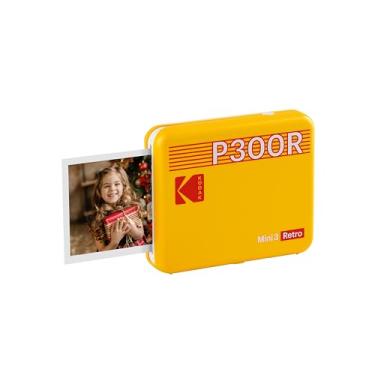 Imagem de Kodak Mini 3 — Impressora de fotos portátil retrô de 7,6 x 7,6 cm, compatível com dispositivos iOS, Android e Bluetooth, foto real, tecnologia 4Pass e processo de laminação, impressão