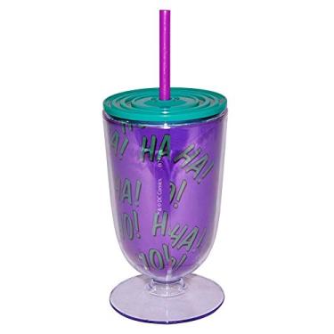 Imagem de Taça DC Comics Joker Face Colorido 550 ml em Acrílico - Urban - 25x10,5 cm